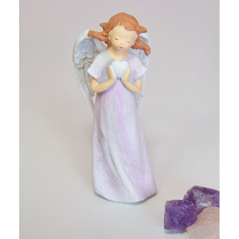 RŮŽOVÁ ANDĚLKA SE SRDCEM