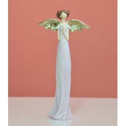 ANDĚL RŮŽOVÝ SE ZLATÝMI KŘÍDLY MALÝ