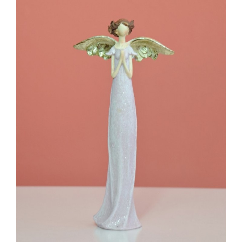 ANDĚL RŮŽOVÝ SE ZLATÝMI KŘÍDLY MALÝ