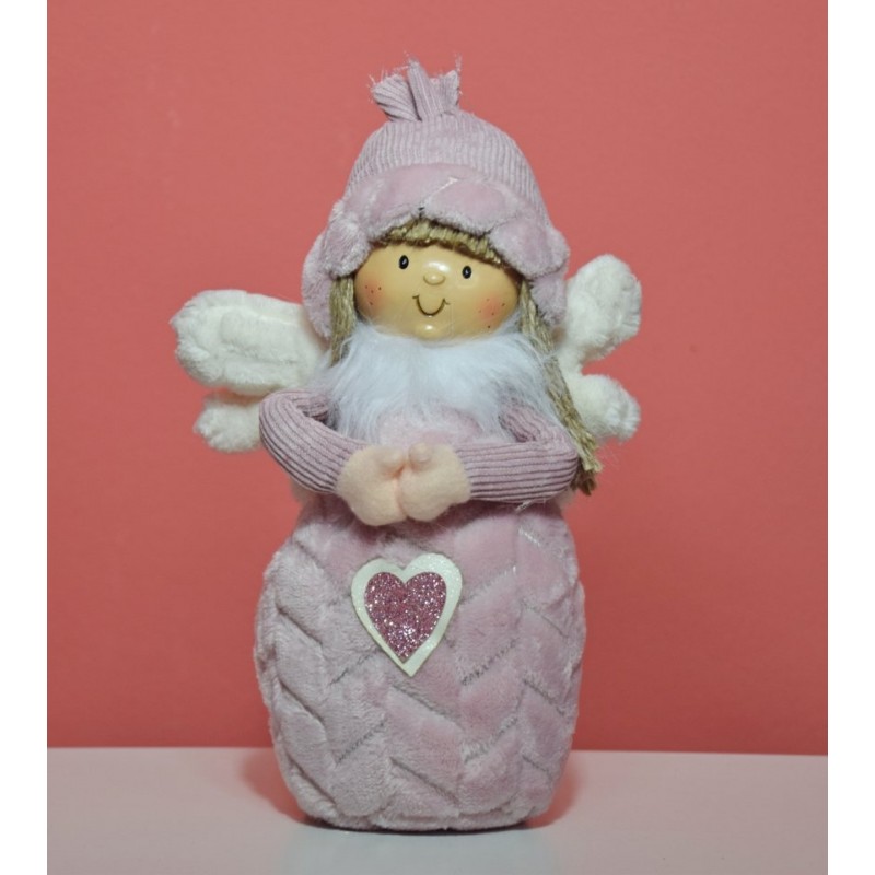 RŮŽOVÁ ANDĚLÍNA Z PLYŠE