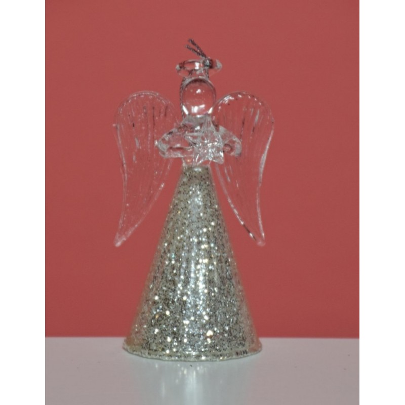 SKLENĚNÝ ANDĚL S HVĚZDOU