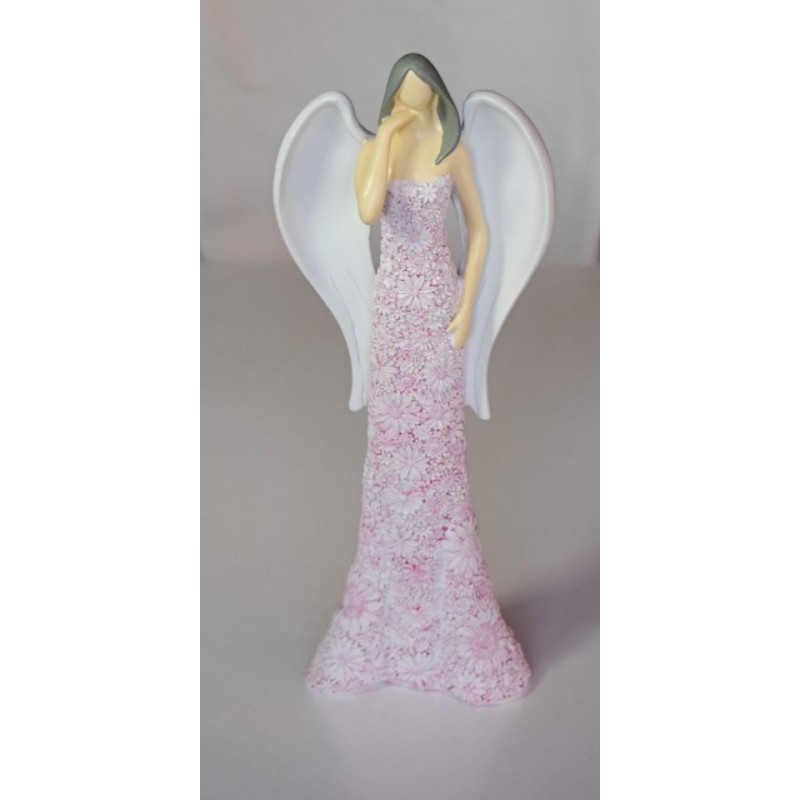 ANDĚL ZAMYŠLENÝ V RŮŽOVÝCH ŠATECH