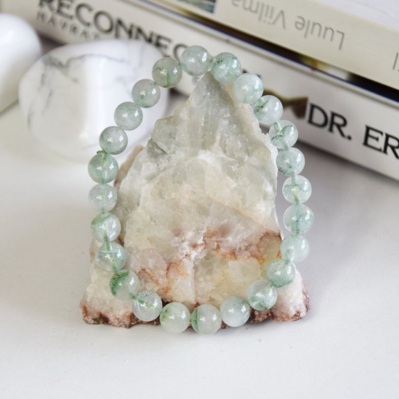 NÁRAMEK KŘIŠŤÁL S INKLUZÍ FUCHSITU