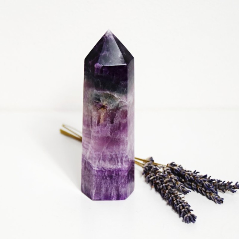 Fluorit špice obelisk 0,4 kg