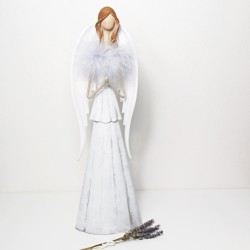 KOVOVÝ ANDĚL S PEŘÍČKY