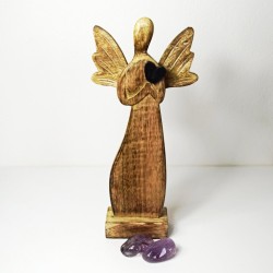 ANDĚL SE SRDCEM Z DŘÍVÍ