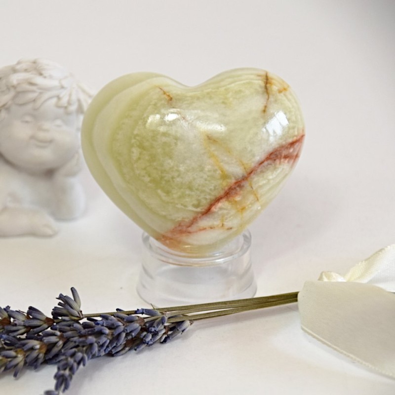 Srdce z aragonitu bílé