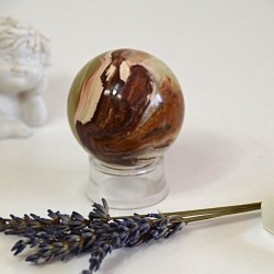 Koule z aragonitu hnědá