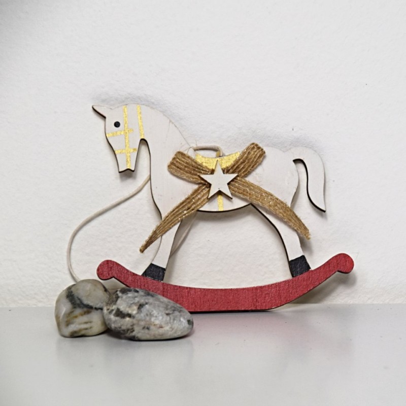 KONÍK BÍLÝ K ZAVĚŠENÍ