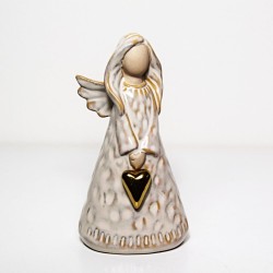 PORCELÁNOVÝ ANDĚL SE ZLATÝM...