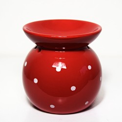 AROMALAMPA ČERVENÁ S BÍLÝMI...
