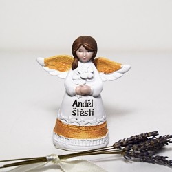 ANDĚL ŠTĚSTÍ S KVĚTINAMI