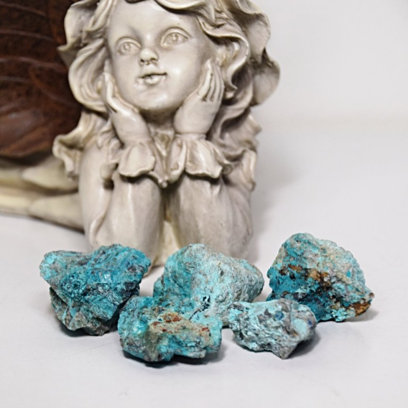 Chrysokol malachit surový