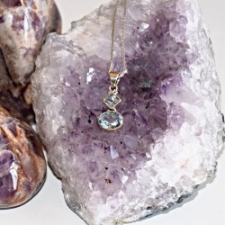 PŘÍVĚSEK MODRÝ TOPAZ...