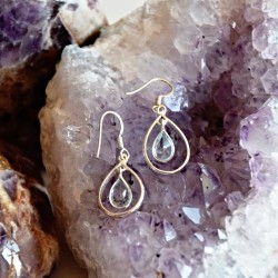 NÁUŠNICE MODRÝ TOPAZ...