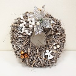 ADVENTNÍ VĚNEC S KVĚTEM