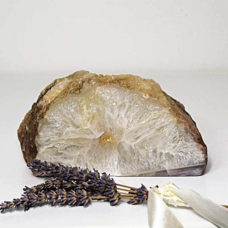 Achátový svícen přírodní 1,6 kg