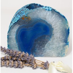 Achátový svícen zelený 0,8 kg