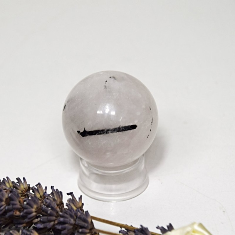 Křišťál s turmalínem koule 0,1 kg