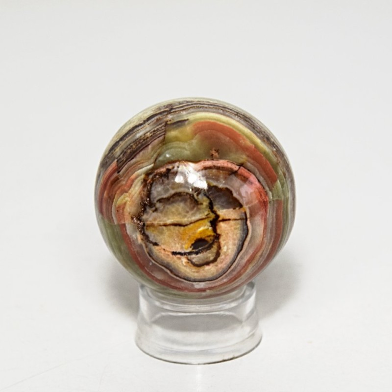 Aragonit koule zeleno hnědá