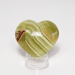 Srdce z aragonitu zelené