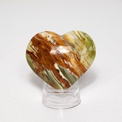 Srdce z aragonitu zeleno -...