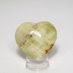 Srdce z aragonitu bílo -...