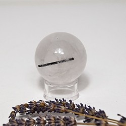 Křišťál s turmalínem koule...