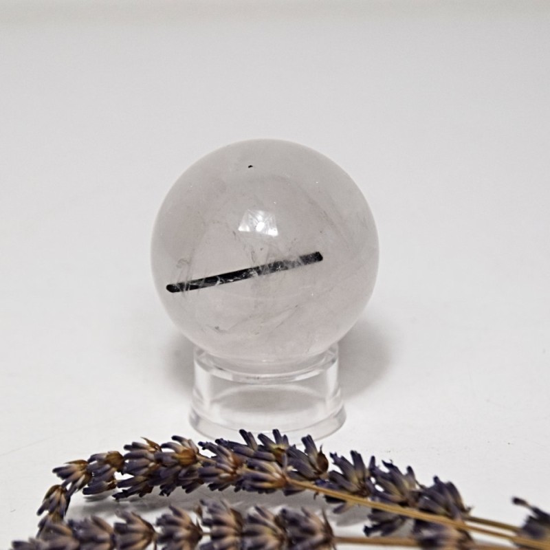 Křišťál s turmalínem koule 0,13 kg