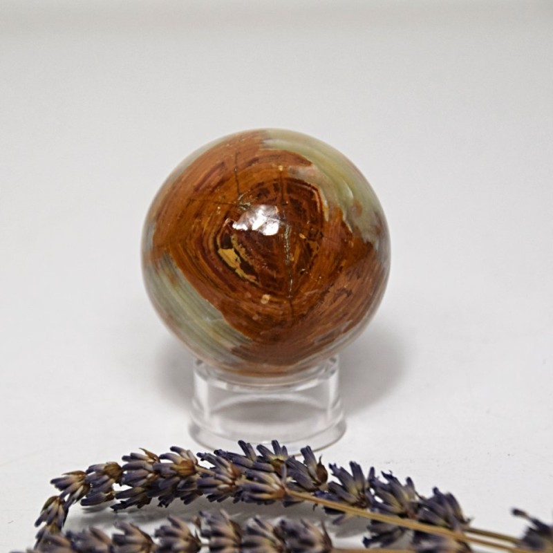 Aragonit koule světle zeleno hnědá 0,165 kg